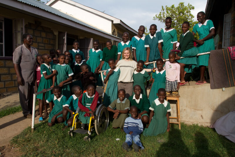 Disabled Child in Kenya — Children with disabilities participate in a program sponsored by ADRA in Western Kenya, Kendu Bay — Kenya, Africa, ADRA, AID, Assis...