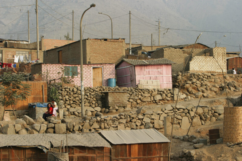 Poor Housing District of Lima Peru — Stock Image of houses in one of the poor districts near Lima Peru — ADRA, Peru, Poverty, houses, homes