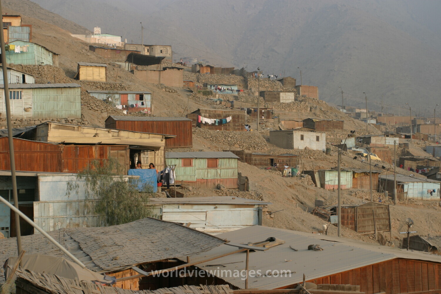 Poor Housing District of Lima Peru