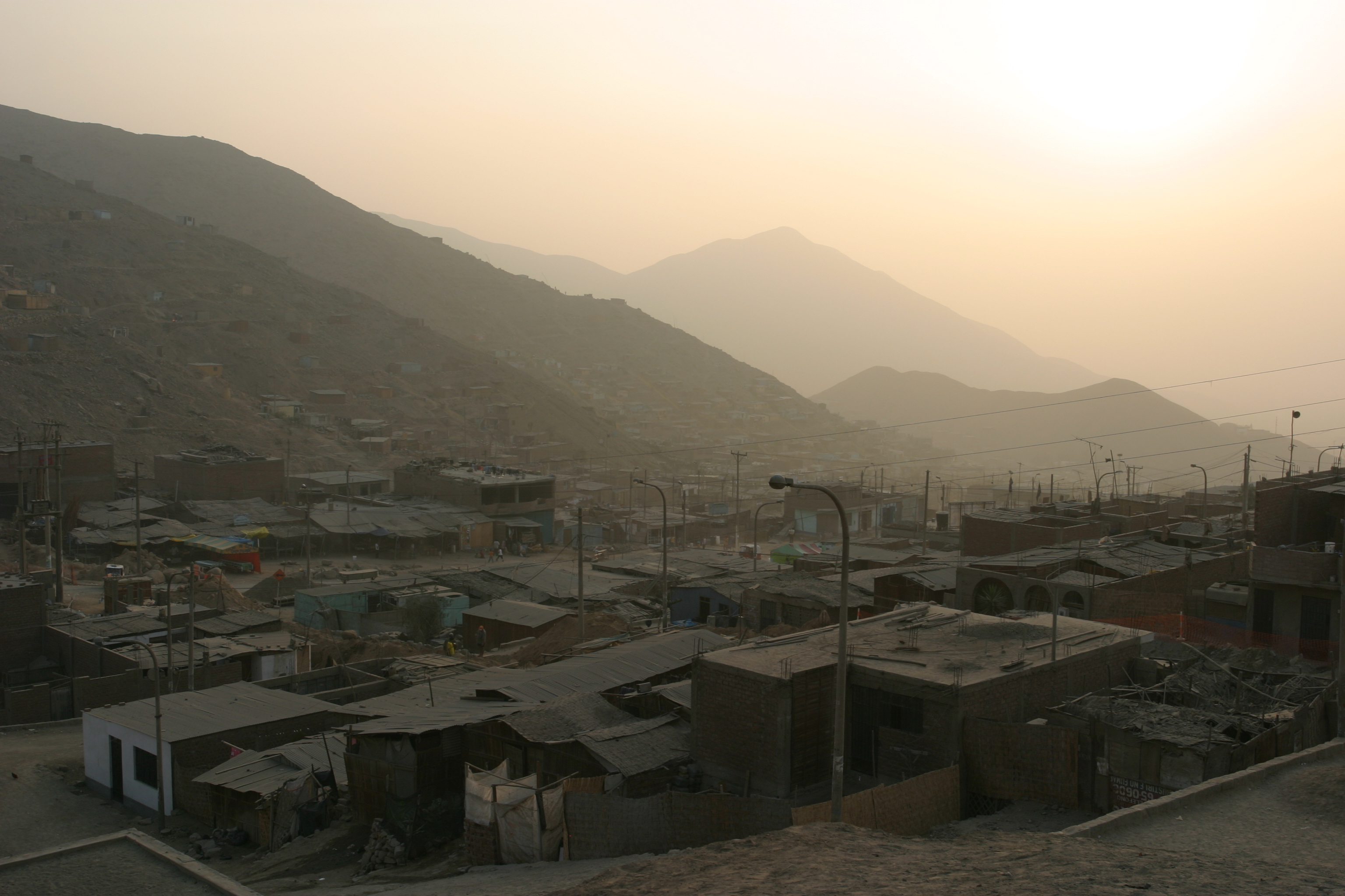 Poor Housing District of Lima Peru