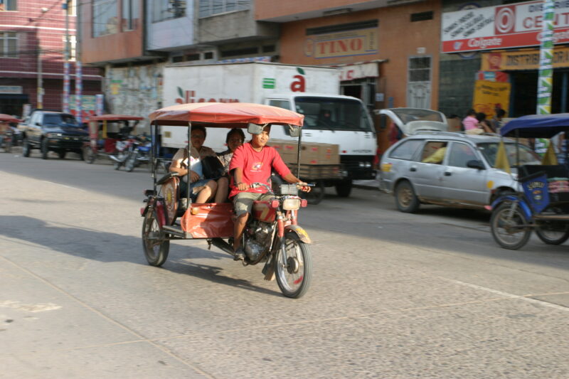 Moto Taxi in Peru — Moto taxi in Pucallpa, Peru — ADRA, Peru, Poverty, Shipibo Indians, Ucayali River