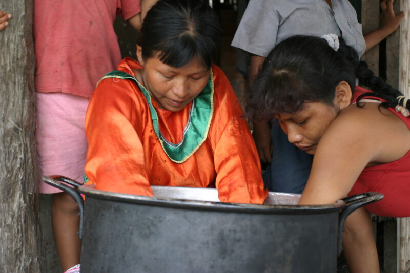 Making Rice in Peru — Women make a big pot of rice for the village — Peru, ADRA, Poverty, rice, woman