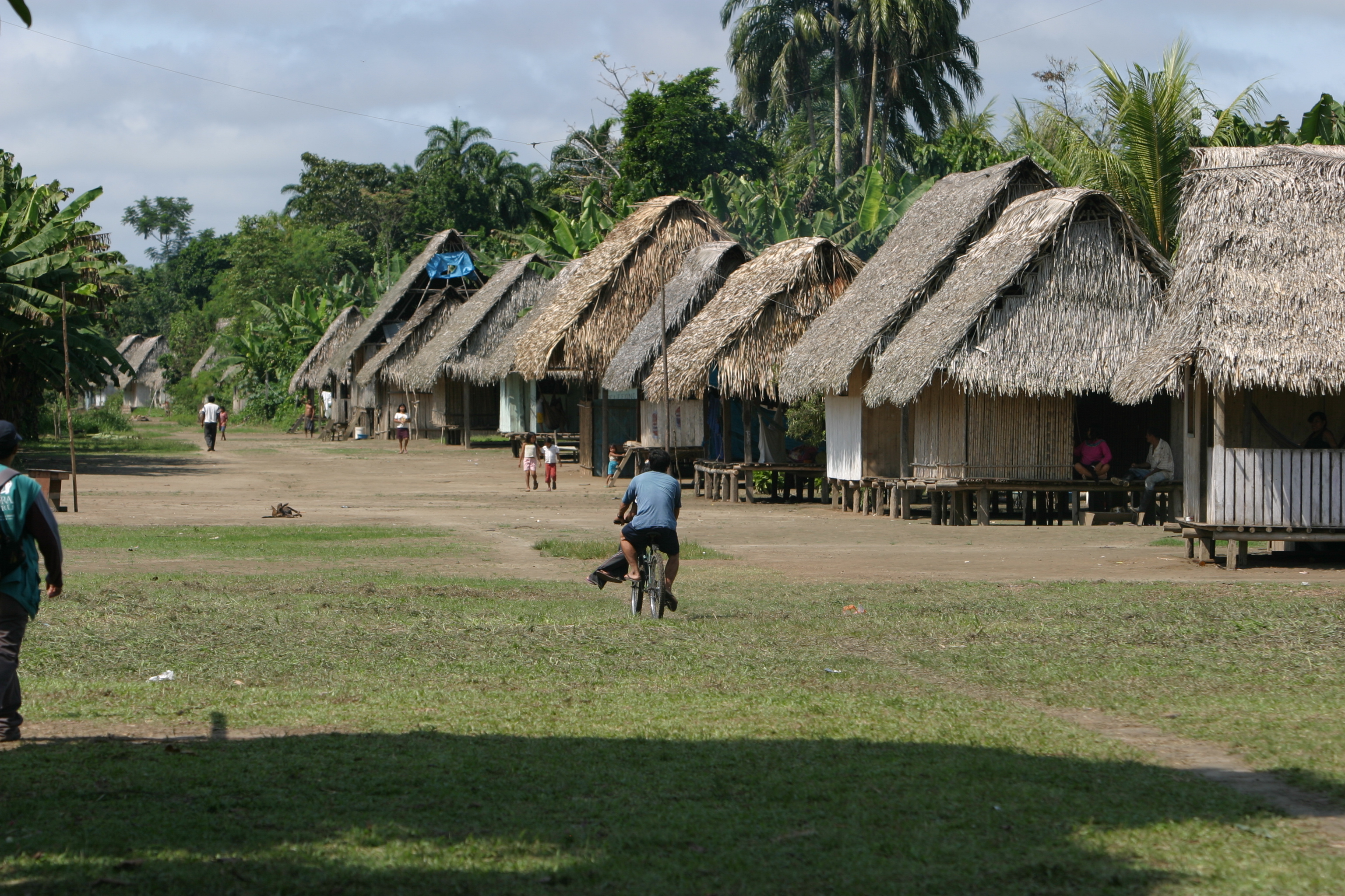 Typical Housing in Shipibo Villages in Peru