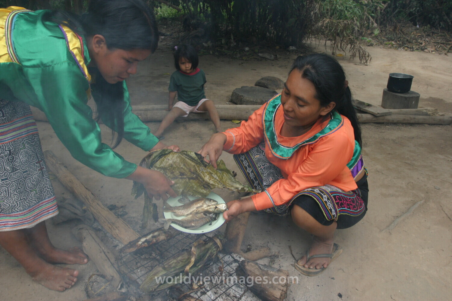 Cooking Fish in Peru