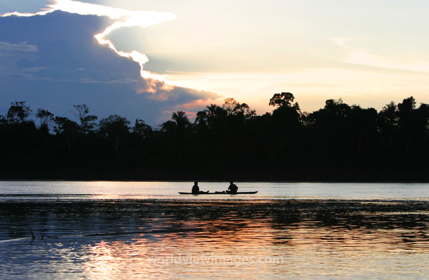 Ucayali River at Sunset