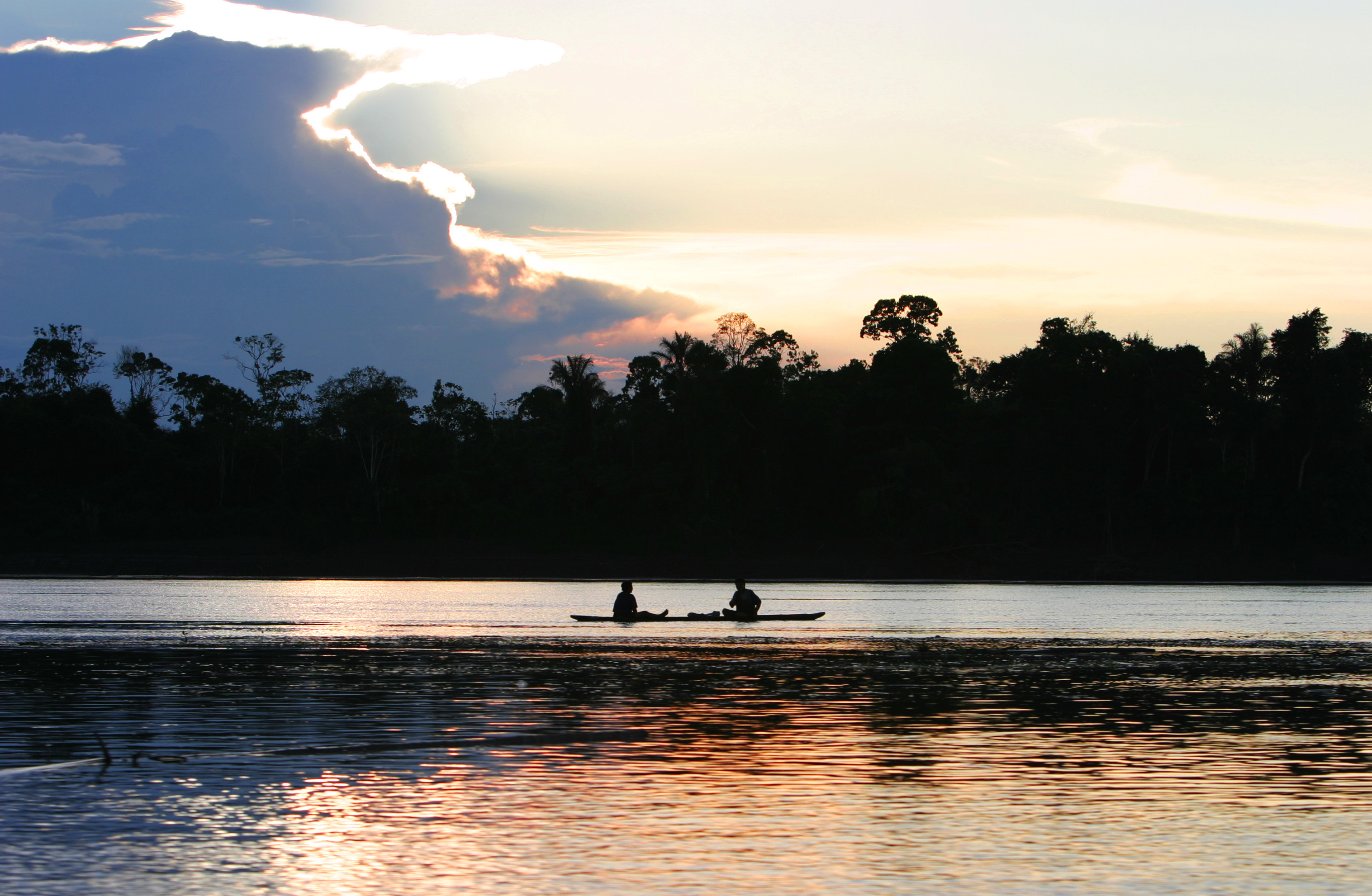 Ucayali River at Sunset