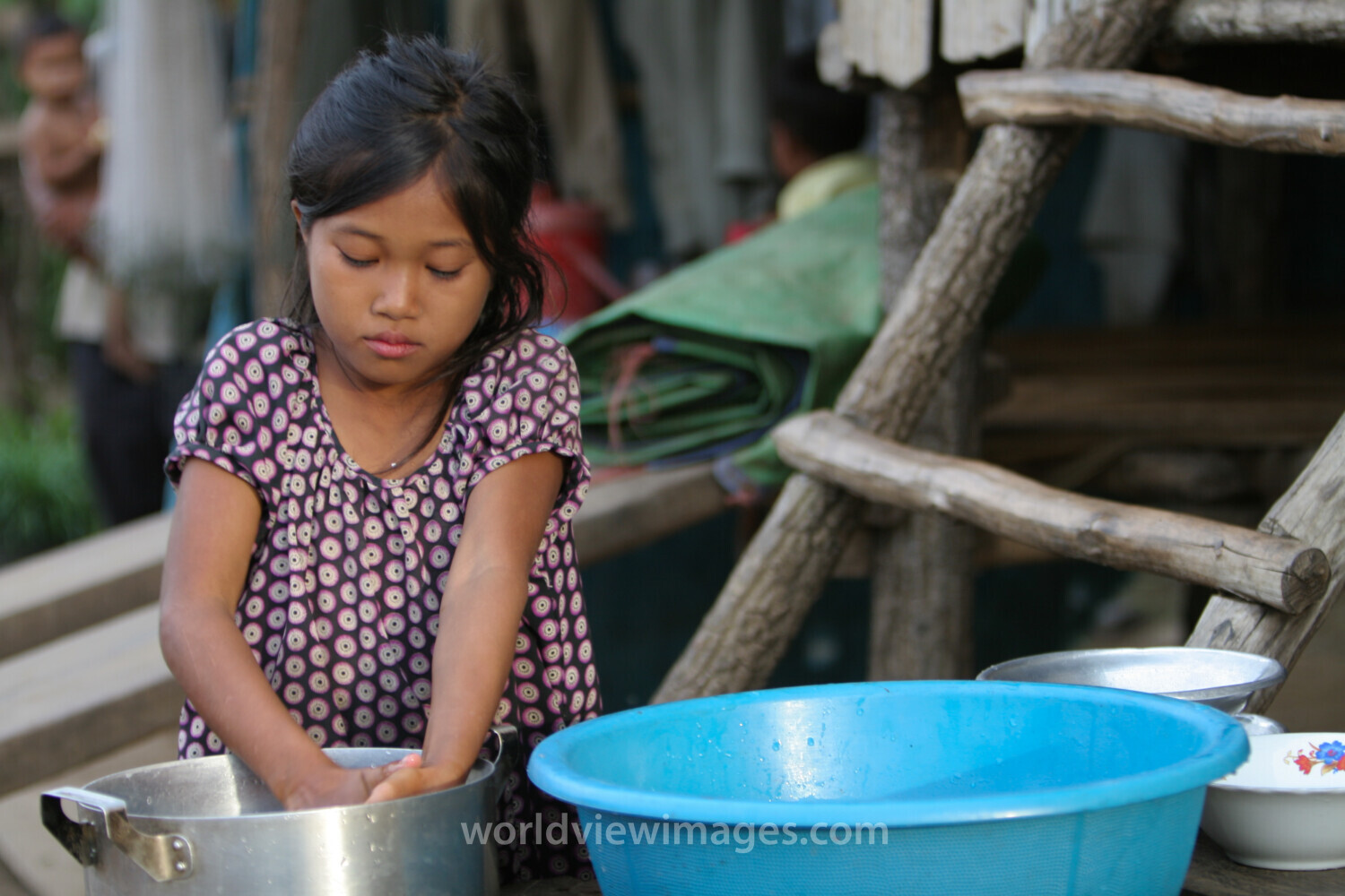 Washing the Dishes in Cambodia