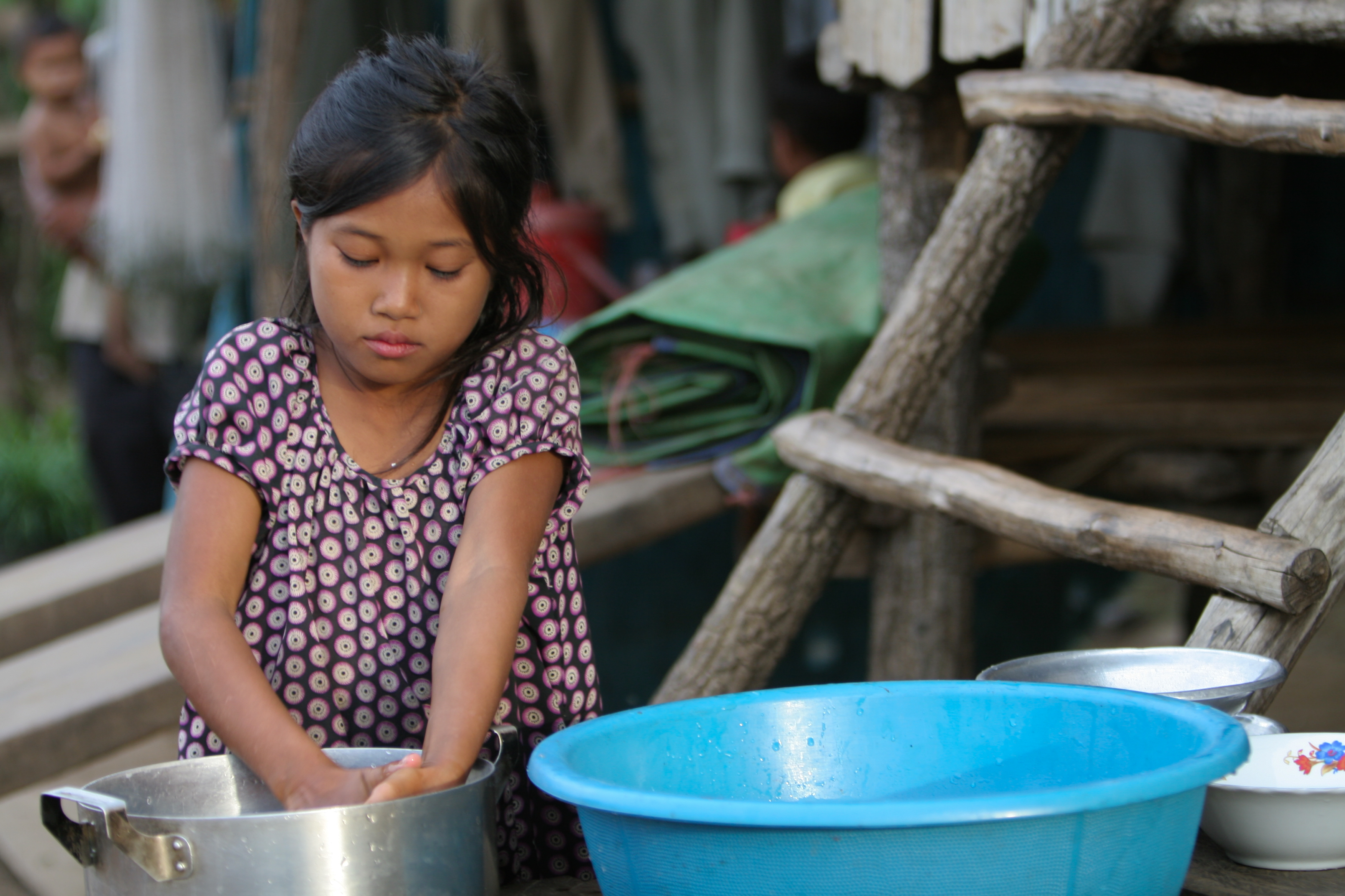 Washing the Dishes in Cambodia