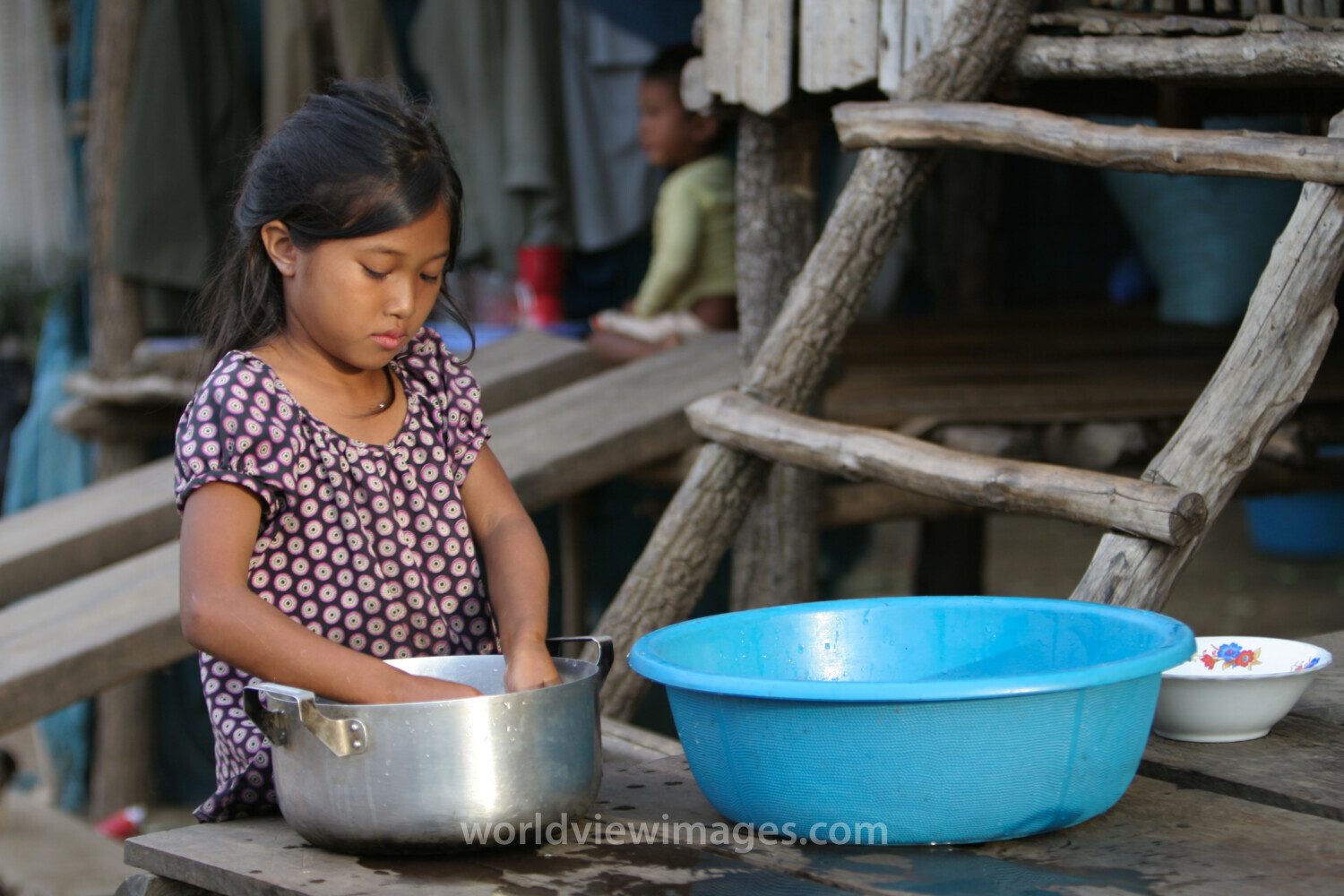 Washing the Dishes in Cambodia