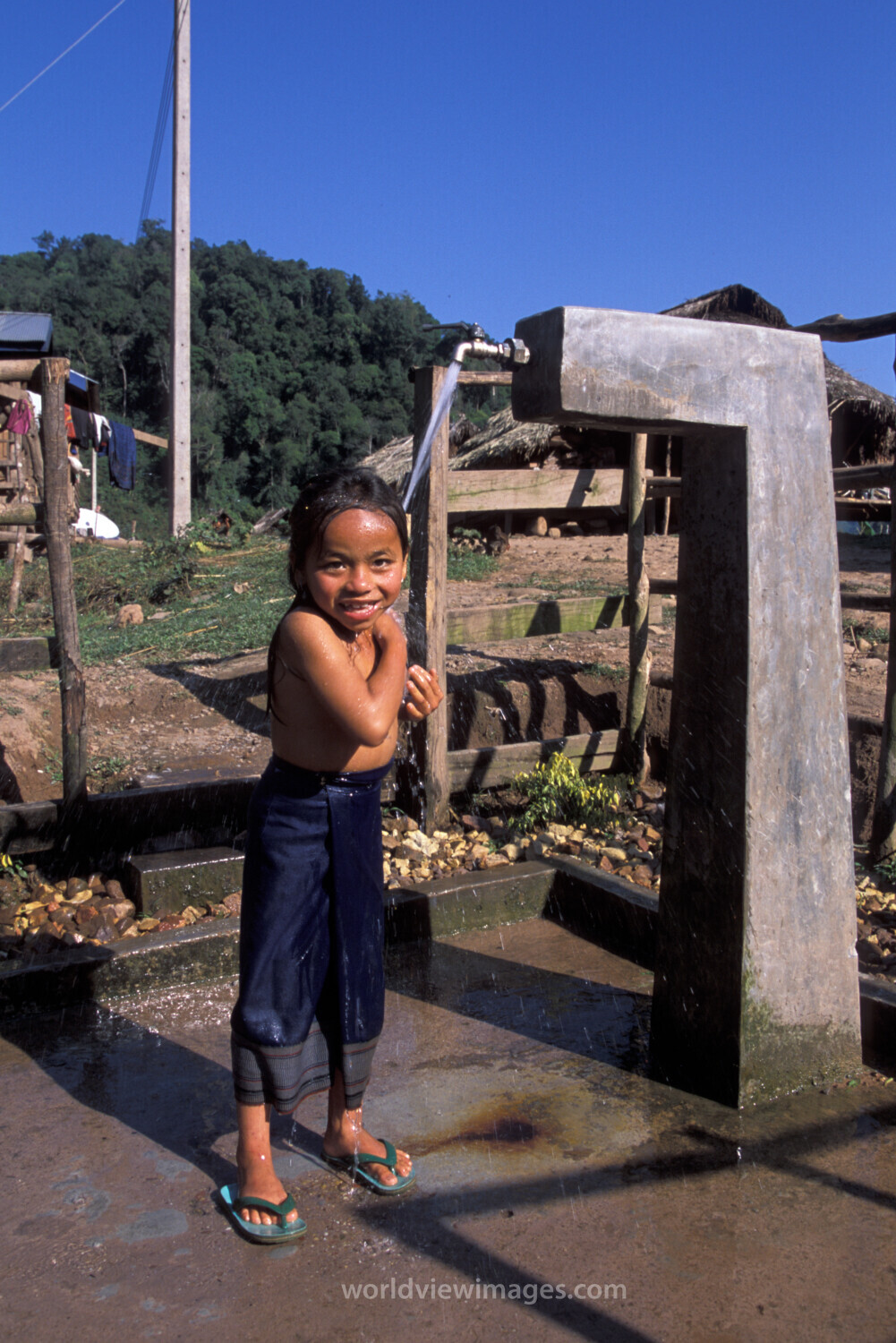 Washing Up in Laos