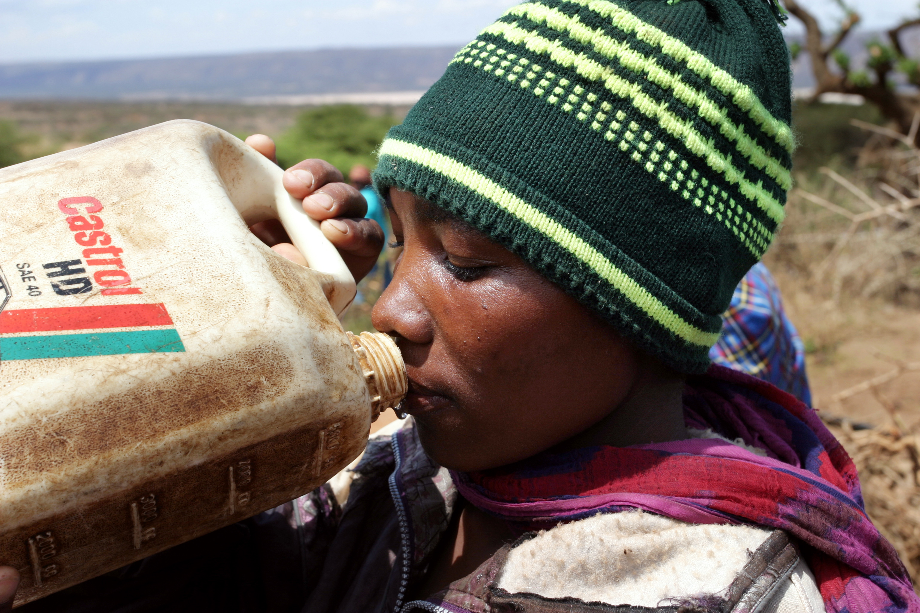 Drinking water in Tanzania