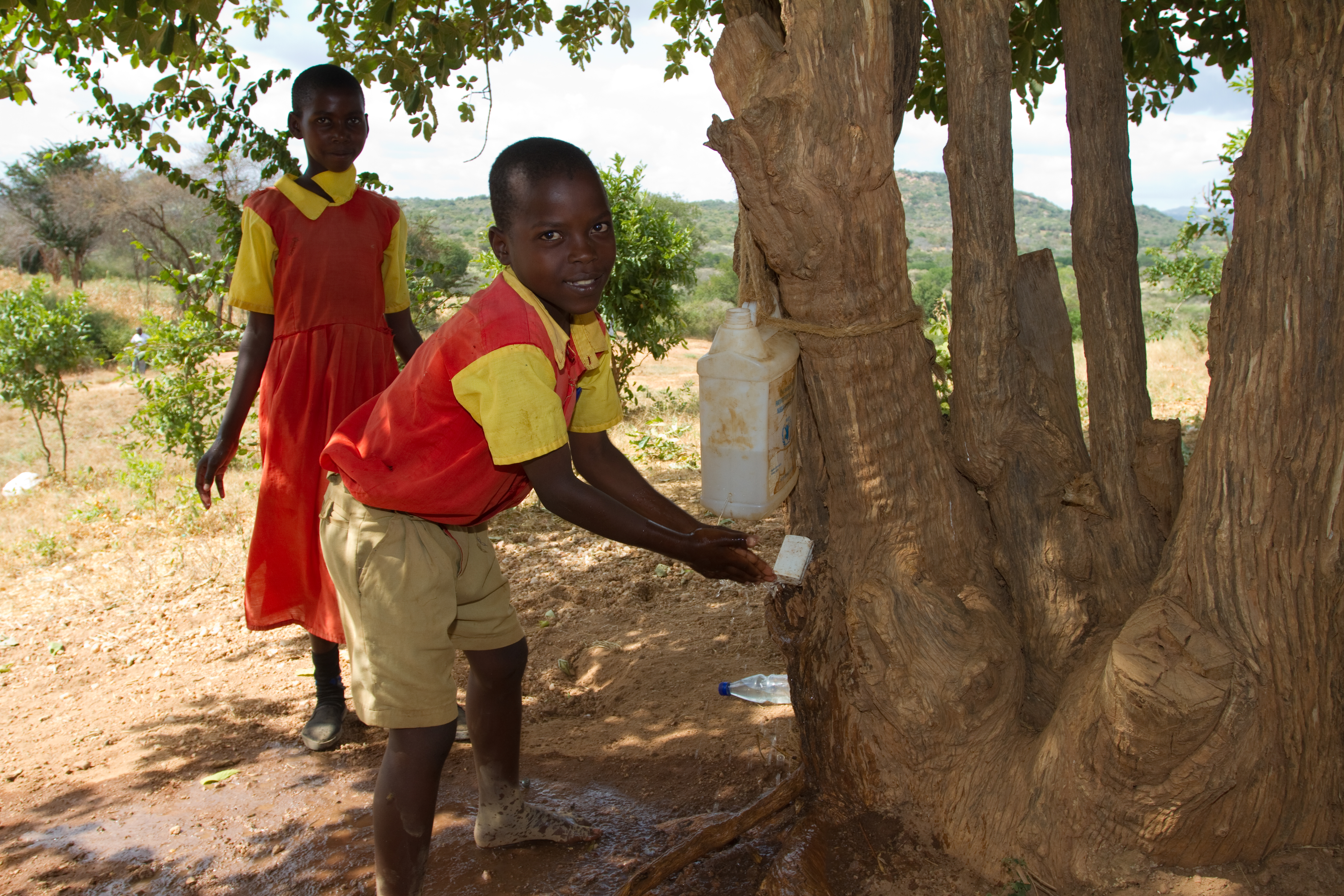 Washing Hands in Kenya