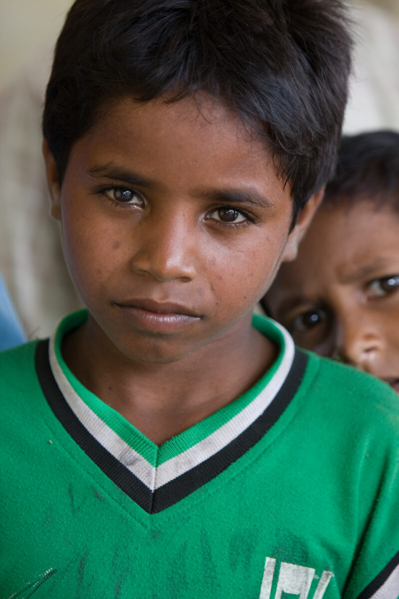 Internally Displaced — Faces of children in Southern Nepal that were displaced by flooding. — Children, Nepal, India, refugee, refugees