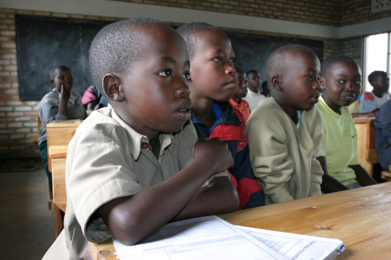 School in Rwanda — Young Students in School in Africa — Rwanda, Africa, students, school, desk