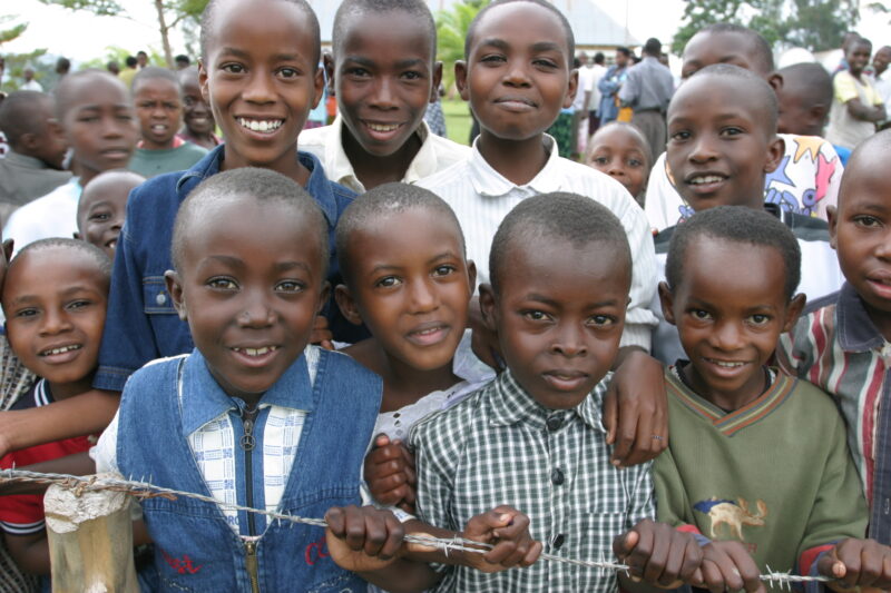 Children in Rwanda — Group of Children pose for camera in Rwanda, Africa. — Rwanda, Africa, ADRA, Poverty, Development