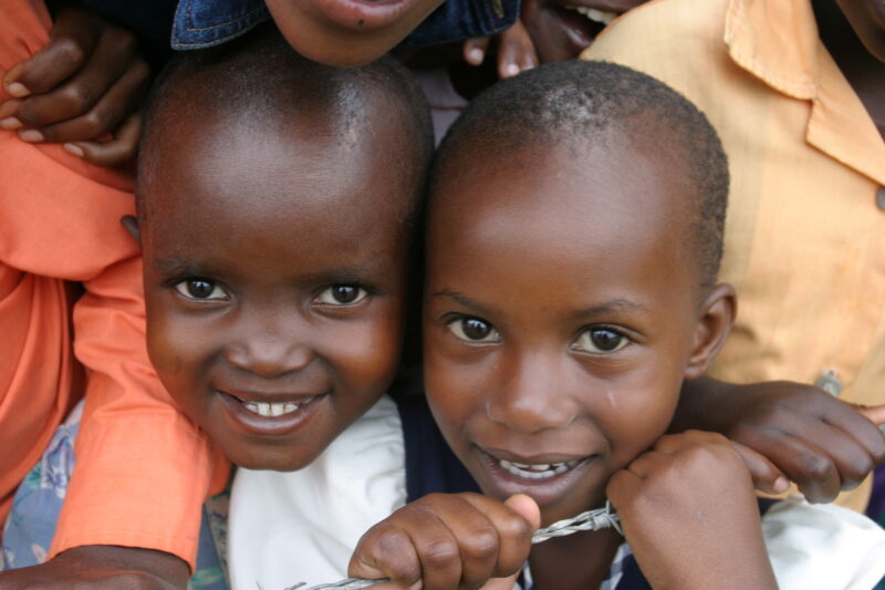 Children in Rwanda — Group of Children pose for camera in Rwanda, Africa. — Rwanda, Africa, ADRA, Poverty, Development