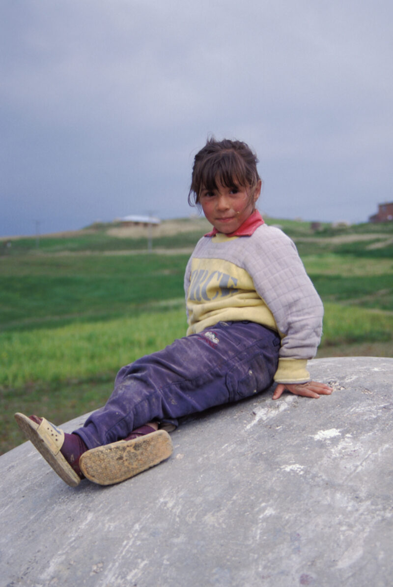 Girl in Albania — Albania, child, girl, girls, bunker