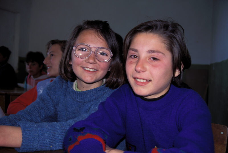 Students in Albania — Albania, students, girl, girls, school
