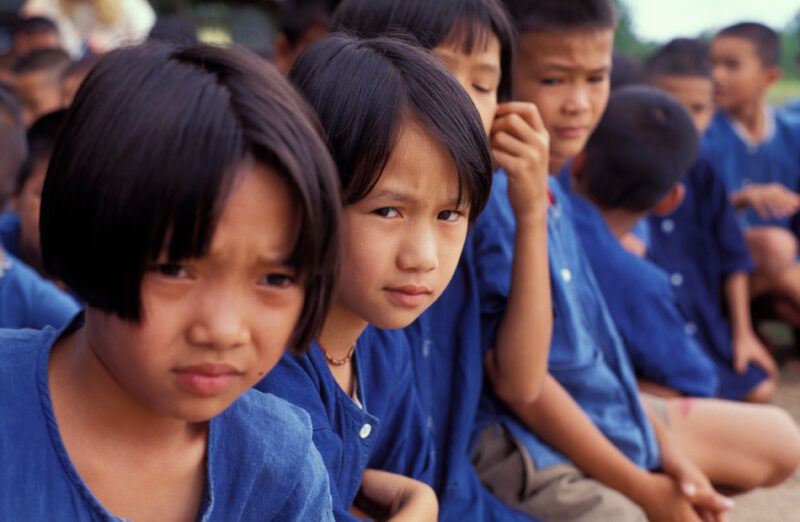 Children in Rural Laos — Laos, children, rural, remote, poor