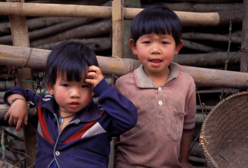 Children in Rural Laos — Laos, children, rural, remote, poor