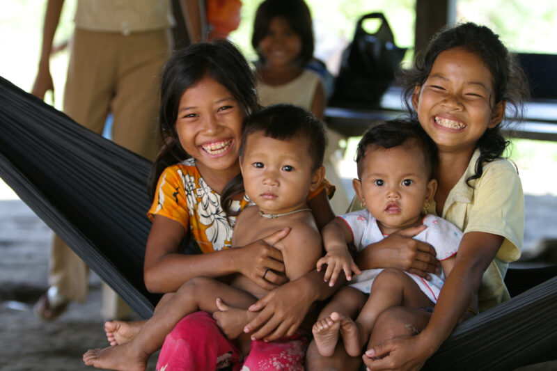 Children in Cambodia — Children living in a remote village in Cambodia — Cambodia, Khmer, Cambodian