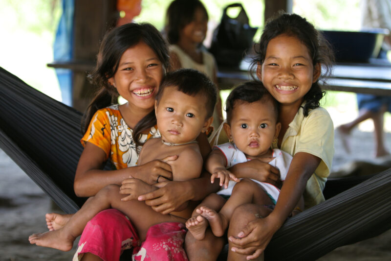 Children in Cambodia — Children living in a remote village in Cambodia — Cambodia, Khmer, Cambodian