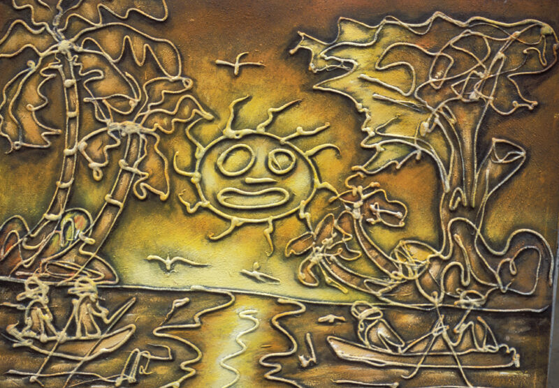 Dominican Art — Typical art sold on the beaches of the Dominican Republic — Dominican Republic, art, paintings