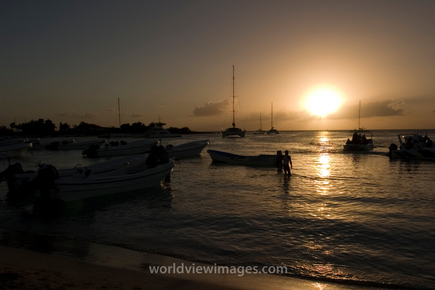 Sunset in the Dominican Republic