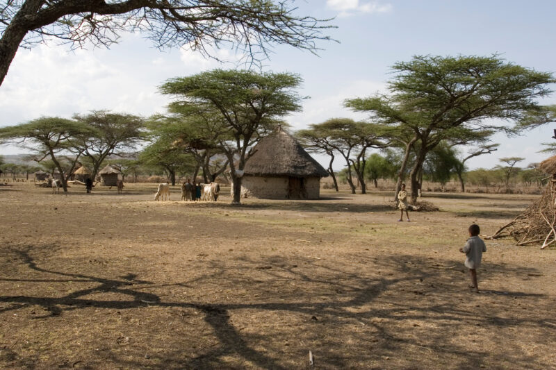 Round House in Ethiopia — Stock Images of typical round mud huts of rural Ethiopia — Ethiopia, Africa, African, Africans, Ethiopian