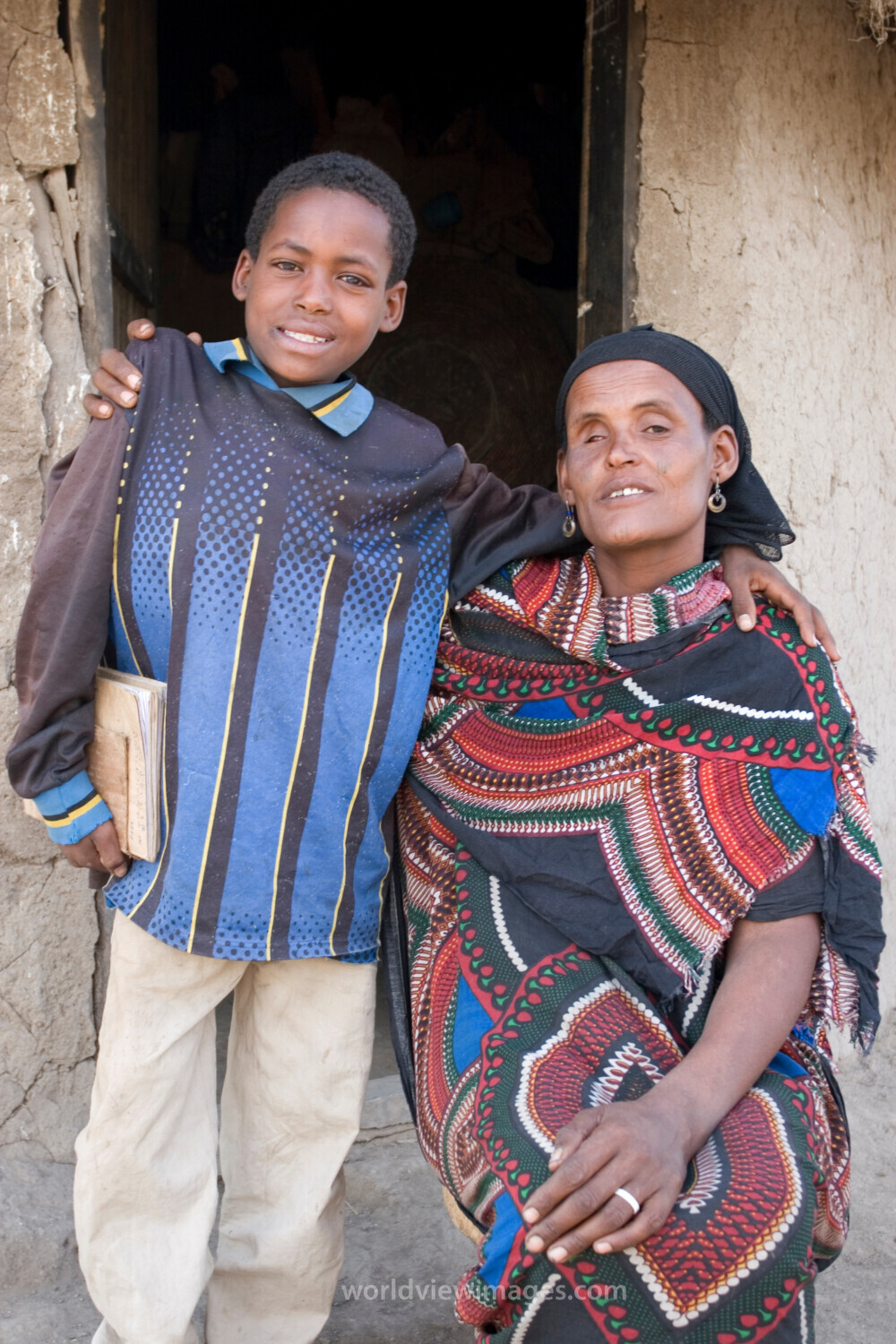 Mother and boy in Ethiopia