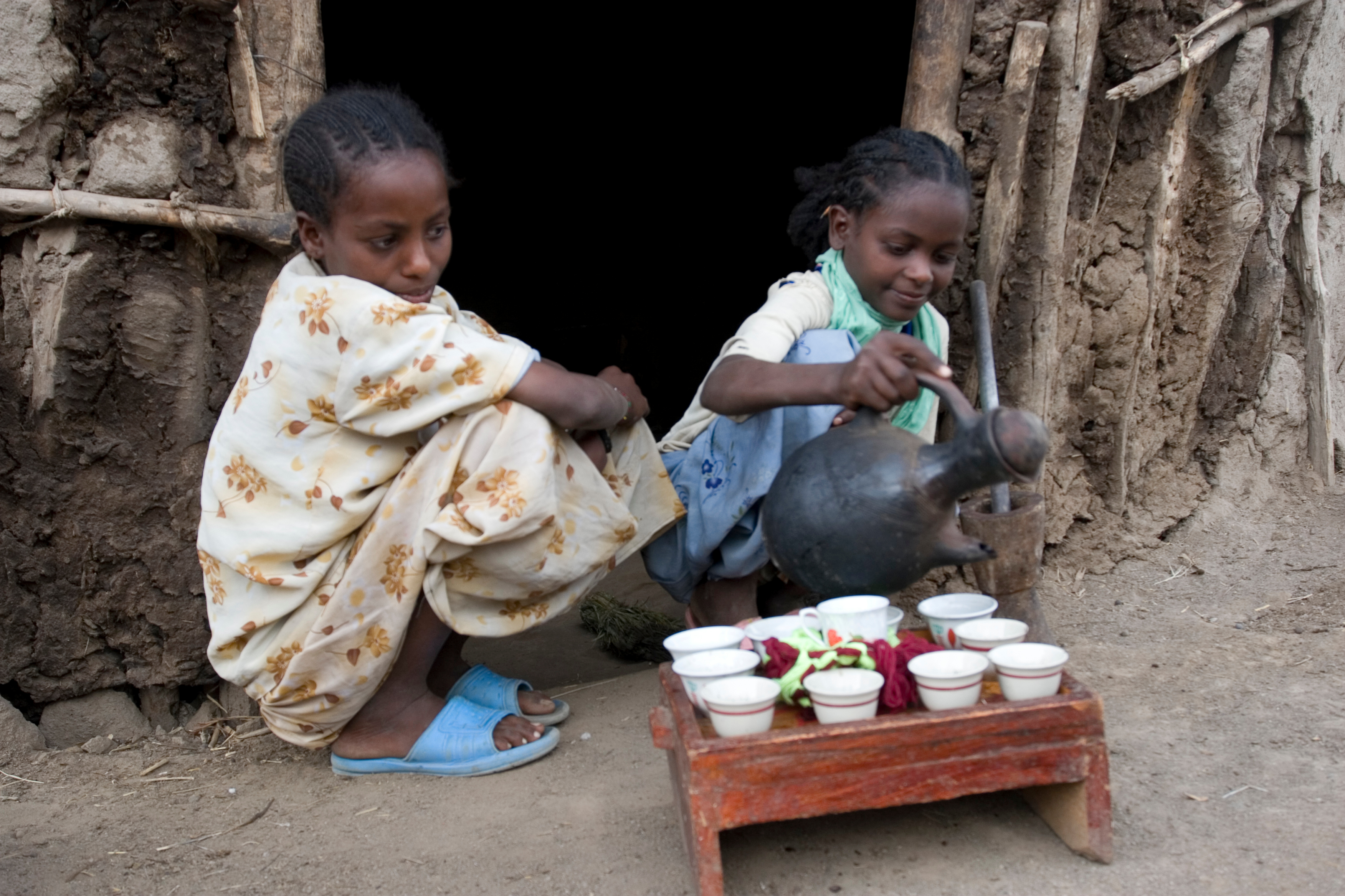 Serving Coffee in Ethiopia