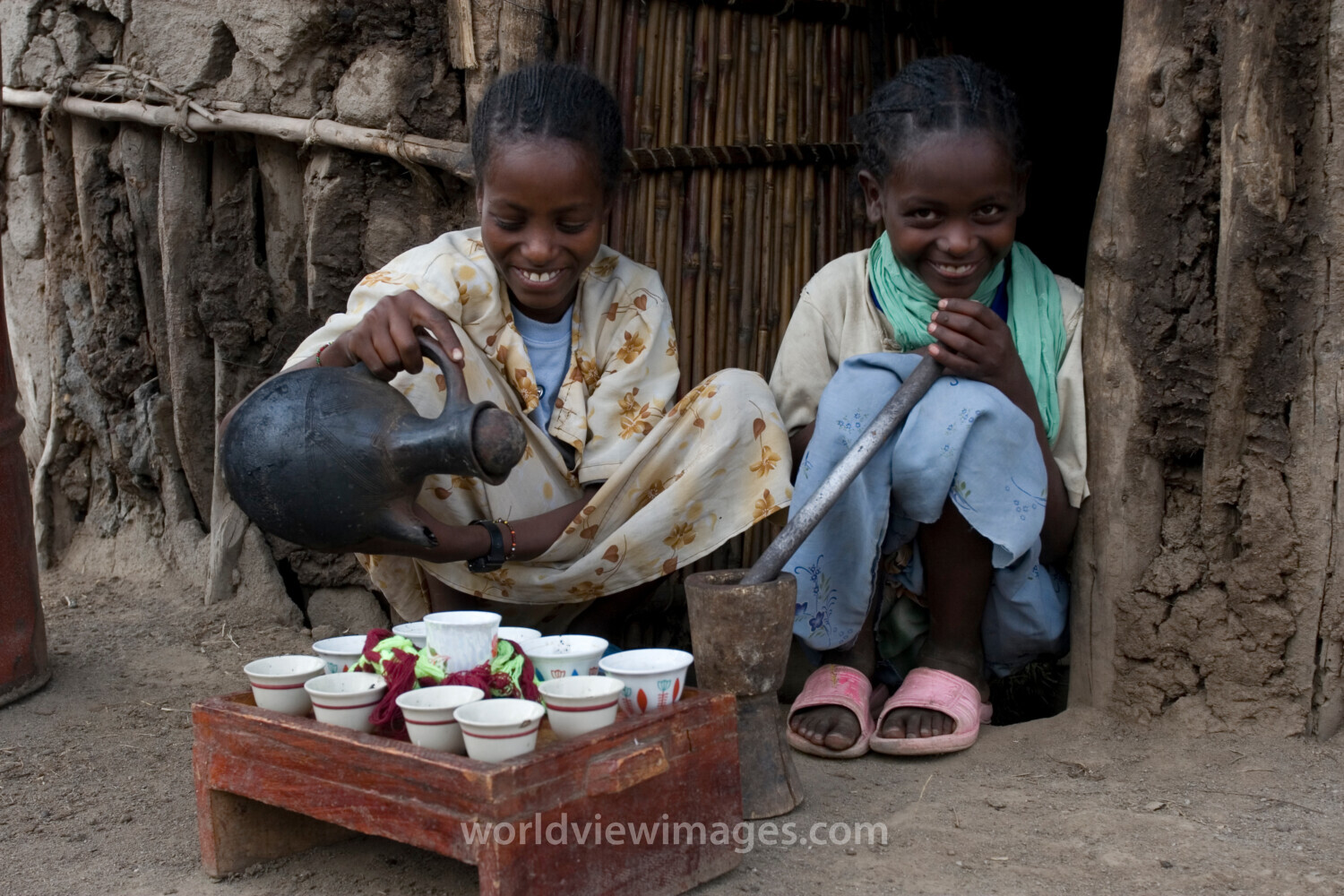 Serving Coffee in Ethiopia