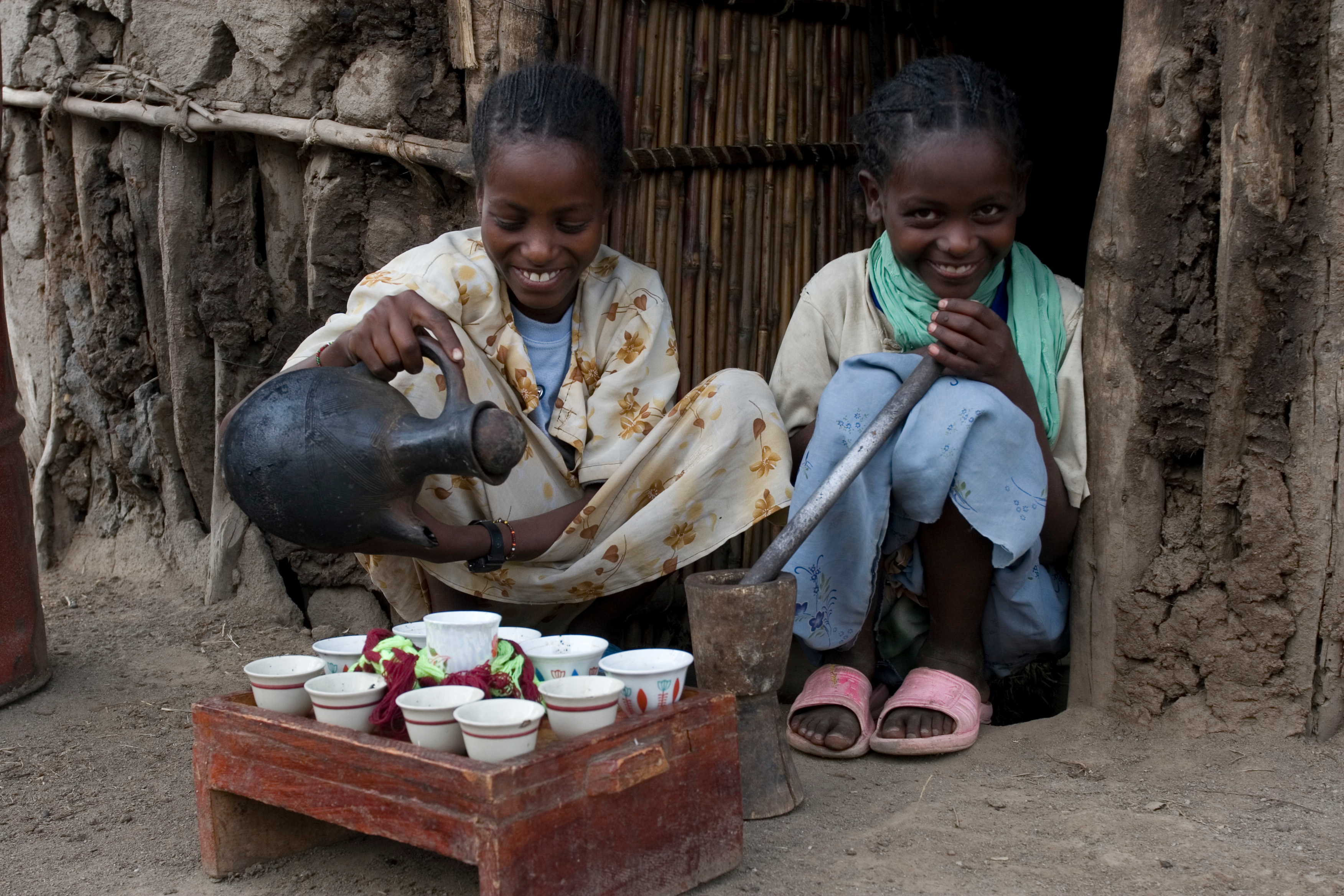 Serving Coffee in Ethiopia
