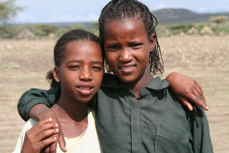 Girlfriends in Ethiopia — Stock image of girls in Ethiopia as good friends — Ethiopia, Africa, African, Africans, Ethiopian