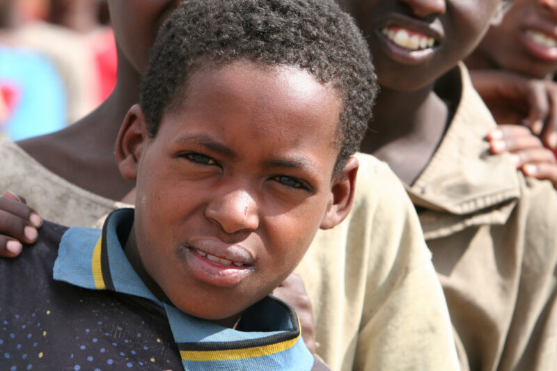 Boy in Ethiopia — Boy in Lineup for classes at school in ethiopia — Ethiopia, Africa, African, Africans, Ethiopian