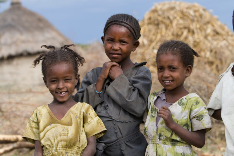 Children in Ethiopia — Stock image of Children in Rural Ethiopia — Ethiopia, Africa, African, Africans, Ethiopian