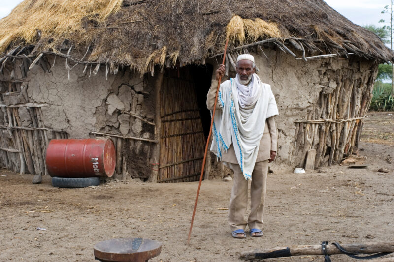 Man in Ethiopia — Stock image of a farmer in rural Ethiopia — Ethiopia, Africa, African, Africans, Ethiopian