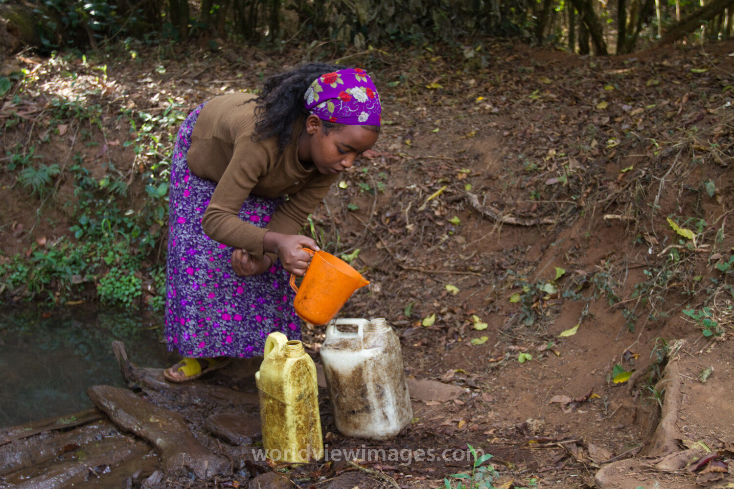 Collecting Water in Ethiopia