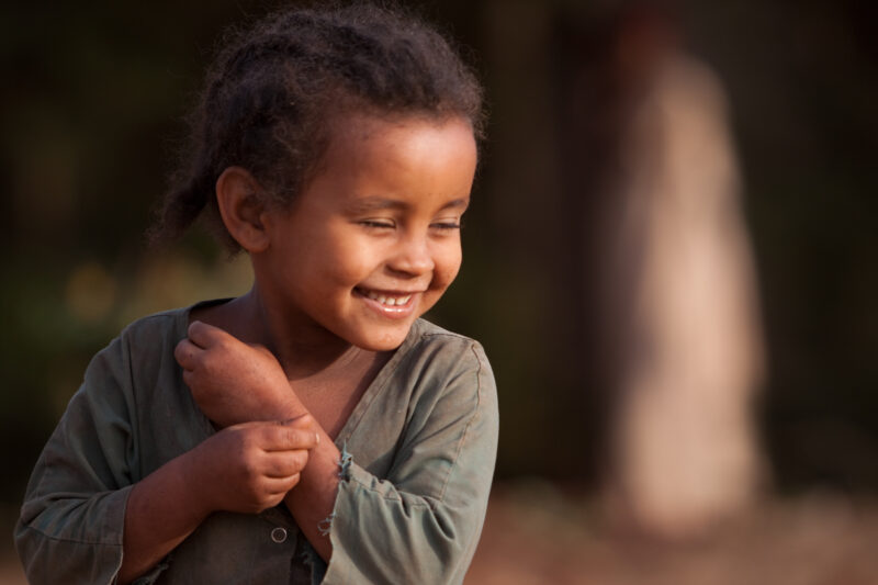Girl in Ethiopia — Stock Image of a girl in poverty in rural Ethiopia — Ethiopia, Africa, African, Africans, Ethiopian