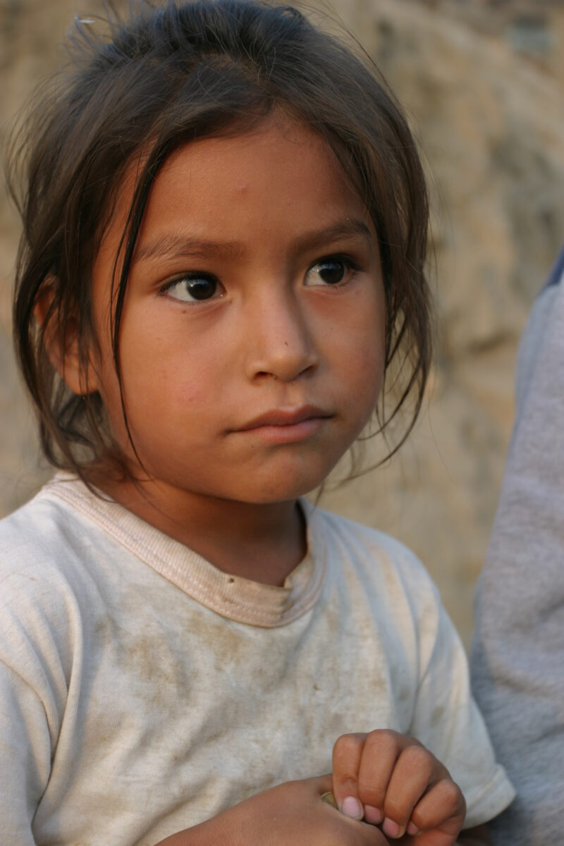 Girl in Peru — Children living in poverty in Lima, Peru: Girls — ADRA, Peru, Poverty, Children, girls