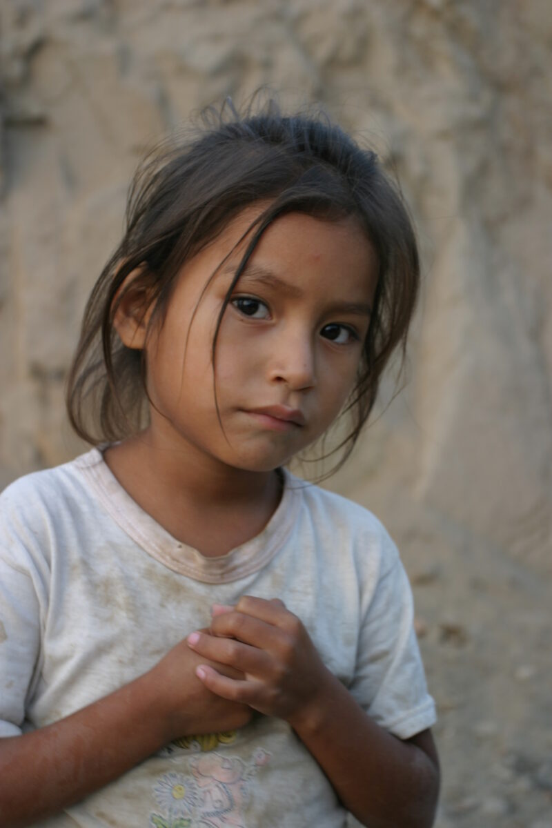 Girl in Peru — Children living in poverty in Lima, Peru: Girls — ADRA, Peru, Poverty, Children, girls