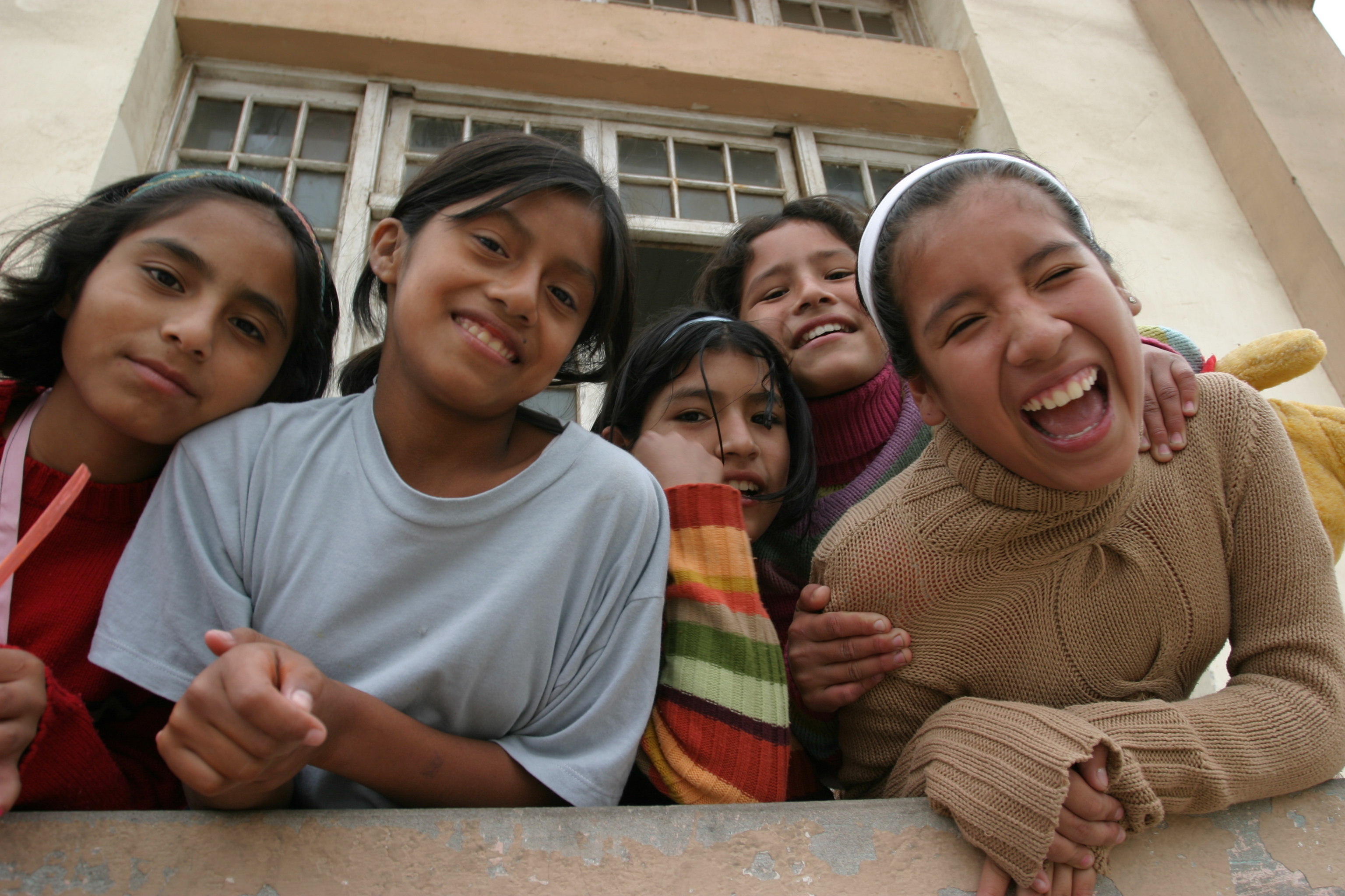 Girls Living at an Orphanage in Lima, Peru