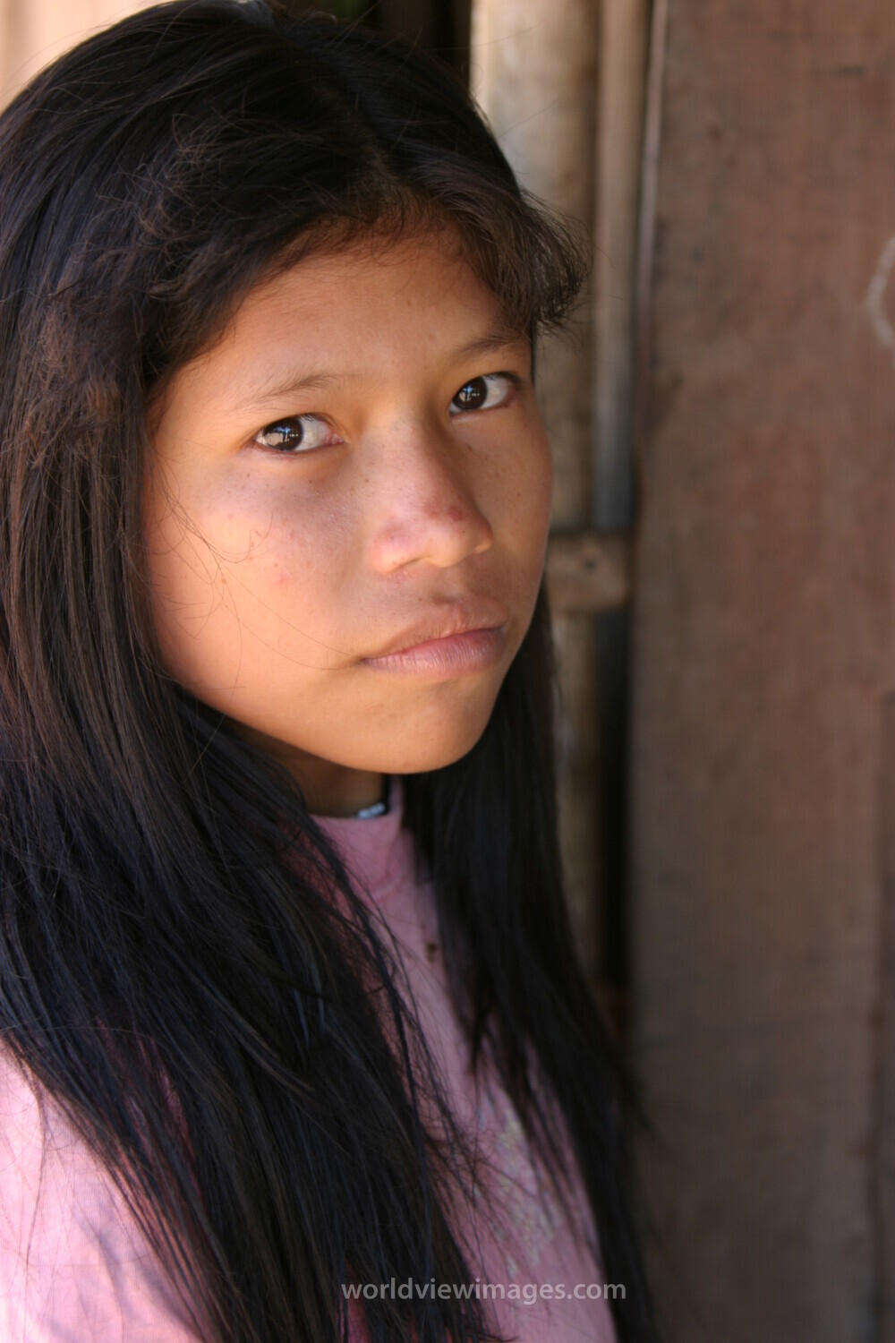 Amerindian Girl in Peru