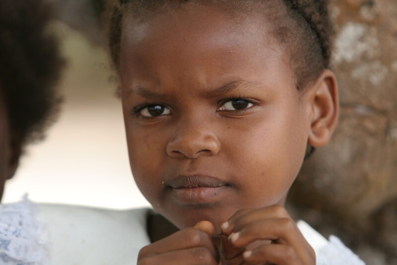 Girl in Sao Tome — Children living in rural Sao Tome, an Island of the coast of West Africa — Sao Tome, Africa, ADRA, Poverty, children