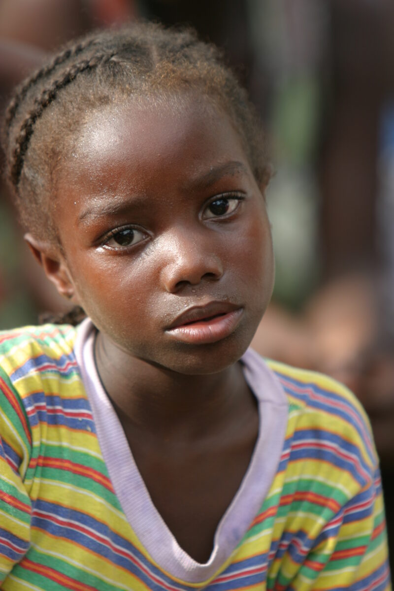Girl in Sao Tome — Children living in rural Sao Tome, an Island of the coast of West Africa — Sao Tome, Africa, ADRA, Poverty, children