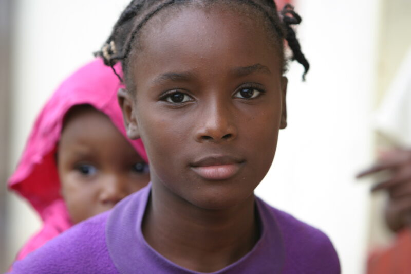 Girl in Sao Tome — Children living in rural Sao Tome, an Island of the coast of West Africa — Sao Tome, Africa, ADRA, Poverty, children