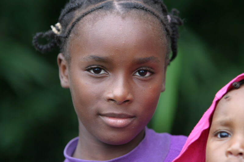 Girl in Sao Tome — Children living in rural Sao Tome, an Island of the coast of West Africa — Sao Tome, Africa, ADRA, Poverty, children