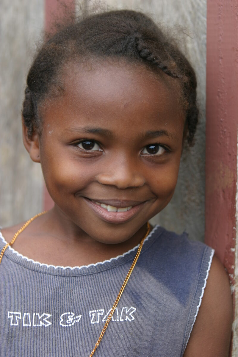 Girl in Sao Tome — Children living in rural Sao Tome, an Island of the coast of West Africa — Sao Tome, Africa, ADRA, Poverty, children