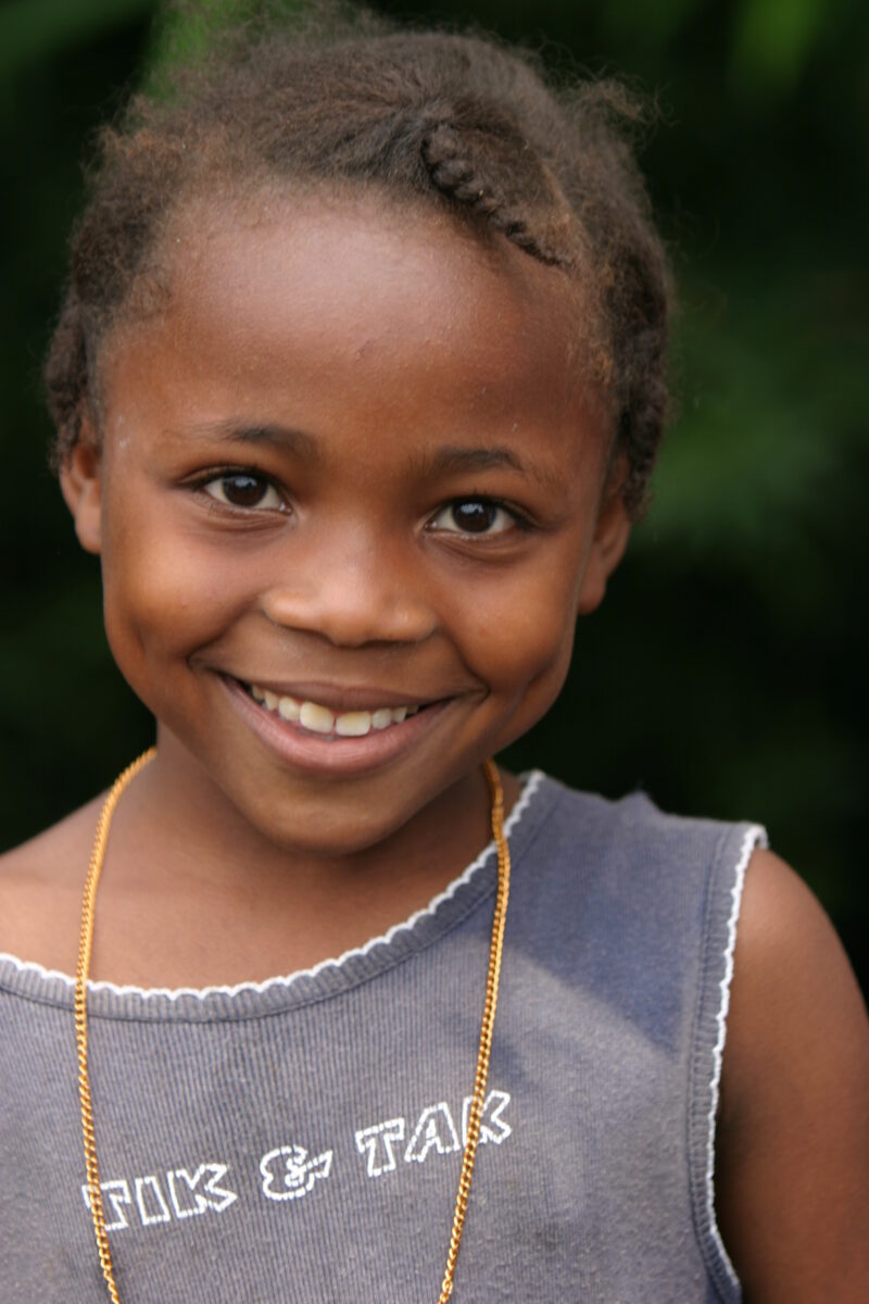 Girl in Sao Tome — Children living in rural Sao Tome, an Island of the coast of West Africa — Sao Tome, Africa, ADRA, Poverty, children