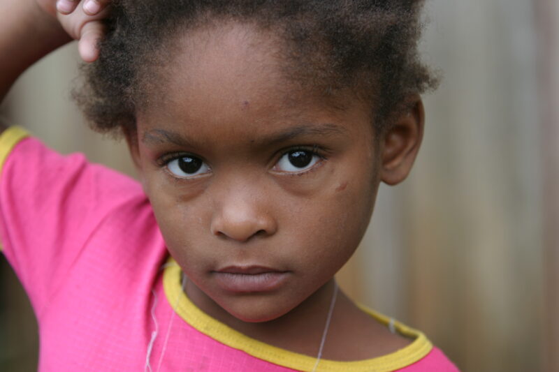 Girl in Sao Tome — Children living in rural Sao Tome, an Island of the coast of West Africa — Sao Tome, Africa, ADRA, Poverty, children